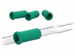 Holder | for  soldering iron | 4pcs | &Oslash;: 12mm | foam | L: 30mm | green