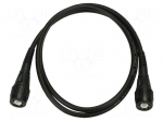 Test lead | Len: 1m | BNC plug,both sides | black | 50&Omega; | RG58CU