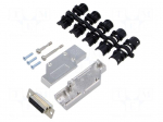 Connector: D-Sub | PIN: 15 | plug | female | angled 90&deg; | soldering