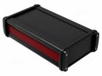 Enclosure: with panel | NoVoTronic | X: 106mm | Y: 180mm | Z: 49mm | black