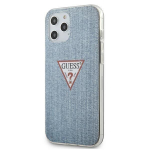 Back panel cover Guess  Guess GUHCP12LPCUJULLB iPhone 12 Pro Max 6.7" blue/light blue hardcase Jeans Collection