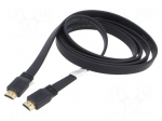 Cable | HDMI plug,both sides | PVC | 3D,4K,ARC,CEC 2.0,HDR | 3m