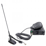 CB PNI Escort HP 8900 ASQ Radio Station Package, 12-24V + CB PNI Extra 48 Antenna with Magnetic Base, 12V / 24V Power, RF Gain, Roger Beep, CTCSS-DCS, Dual Watch