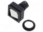 Switch: push-button | IP66 | QUARTRON-JUWEL&reg; | black | 24x24mm