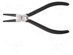Pliers | for circlip | internal | 19&divide;60mm | Pliers len: 170mm | angular