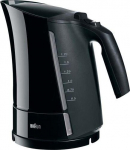 Teapot Braun  WK 300 Standard kettle, Plastic, Black, 2200 W, 360&deg; rotational base, 1.7 L