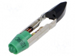 LED lamp | green | T5,5 | 12VDC | 12VAC | No.of diodes: 1