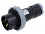 Connector: AC supply 3-phase | plug | male | 16A | 500VAC | IP&S | IP69K