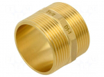 Splice terminal: nipple | male-male,hexagonal | brass CW617N | BR