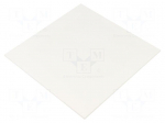 Decorative panel | plexiglass PMMA | white matt | 170x170x10mm