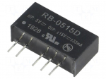 Converter: DC/DC | 1W | Uin: 4.5&divide;5.5V | Uout: 15VDC | Uout2: -15VDC | SIP7