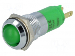 Indicator: LED | recessed | 12&divide;14VDC | 12&divide;14VAC | Cutout: &Oslash;14.2mm | IP67