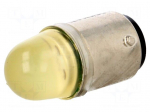LED lamp | yellow | BA15D | 12VDC | 12VAC