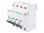 Circuit breaker | 400VAC | Inom: 6A | Poles: 4 | for DIN rail mounting