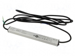 Power supply: switching | LED | 60W | 24VDC | 2.5A | 220&divide;240VAC | IP67
