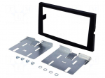 Radio mounting frame | Opel | 2 DIN | charcoal black