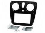 Radio mounting frame | Dacia | 2 DIN | black