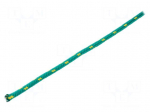 Rope | polypropylene | &Oslash;rope: 5mm | L: 100m | with a core | green
