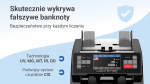 Extralink LOCKSTAR PROFESJONALNA LICZARKA NOMINALOWA DO BANKNOT&Oacute;W UV, IR, MG, CIS X-1000 Banknote counting machine Black
