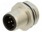 Connector: M12 | socket | PIN: 5 | male | 60V | straight | IP68 | soldering
