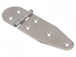 Hinge | Width: 40mm | A2 stainless steel | H: 130mm