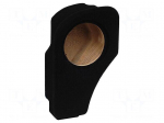 Car loudspeaker enclosure | MDF | black | textil | 8l | 200mm | 217mm
