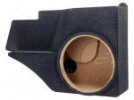 Car loudspeaker enclosure | MDF | gray melange | textil | 15l | 250mm