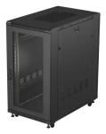 Lanberg FF01-6022-23B rack cabinet 22U Freestanding rack Black