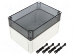 Enclosure: multipurpose | X: 130mm | Y: 180mm | Z: 111mm | TK PC | grey