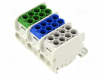 Splice terminal: distribution block | for DIN rail mounting