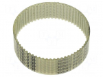 Timing belt | T2.5 | W: 16mm | H: 1.3mm | Lw: 160mm | Tooth height: 0.7mm