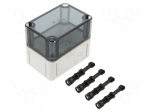 Enclosure: multipurpose | X: 65mm | Y: 94mm | Z: 81mm | TK PC | grey | IP66