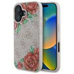 Guess GUHMP16SP4ROPEMCP Hardcase 4G Flowers Print MagSafe for iPhone 16 6.1" / pink