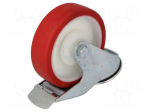 Transport wheel | &Oslash;: 125mm | W: 30mm | H: 156mm | torsional with lock