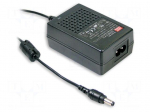 Power supply: switched-mode | 15VDC | 2.4A | Out: 5,5/2,1 | 36W | 87%