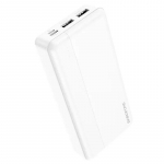 Borofone BJ24A ārējais akumulators (powerbank) | 20000 mAh | 10.5W | USB-A, Micro USB, USB-C | balts
