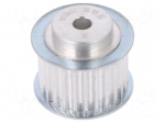 Belt pulley | T5 | W: 25mm | whell width: 36mm | &Oslash;: 39mm | aluminium | ZRS