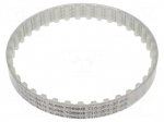 Timing belt | T10 | W: 16mm | H: 4.5mm | Lw: 370mm | Tooth height: 2.5mm
