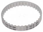 Timing belt | T5 | W: 8mm | H: 2.2mm | Lw: 180mm | Tooth height: 1.2mm