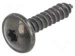 Screw | 100pcs | 16mm | steel | black | Thread: 3,5 | 3,5x16