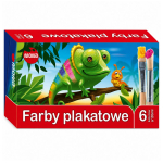 Farby szkolne plakatowe 6 kolor&oacute;w 20ml MONA