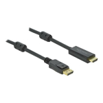 DELOCK DisplayPort 1.2 > HDMI kaabel 4K 60Hz 3m aktiivne Black