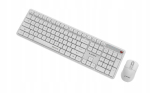 Gembird KBS-WMS-01-W Silent Key Pro Business Wireless Desktop Set Keyboard and Mouse US / white
