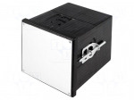 Enclosure: panel | X: 96mm | Y: 96mm | Z: 109.5mm | black | Series: Uninorm