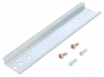 DIN rail | steel | W: 35mm | H: 7.5mm | L: 144mm | TK-PC-1809,TK-PC-1811