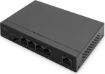 Digitus 4+1-Port Gigabit PoE (Black)