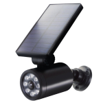 Videovalve // Kaamera tarvikud // Solarna atrapa kamery, migająca dioda, czujnik ruchu, oświetlenie LED, naklejka gratis, SOL1801S/B