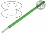 Wire | HookUp Wire Teflon | stranded | Cu | 32AWG | green | PTFE | 250V