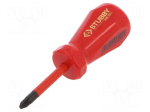 Screwdriver | insulated,slim | Pozidriv&reg; | PZ2 | Blade length: 46mm