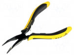 Pliers | curved,half-rounded nose | ESD | 145mm
